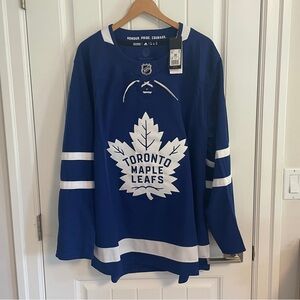 BNWT Authentic Adidas Toronto Maple Leafs Blue Home Jersey Size 54 XL NEW